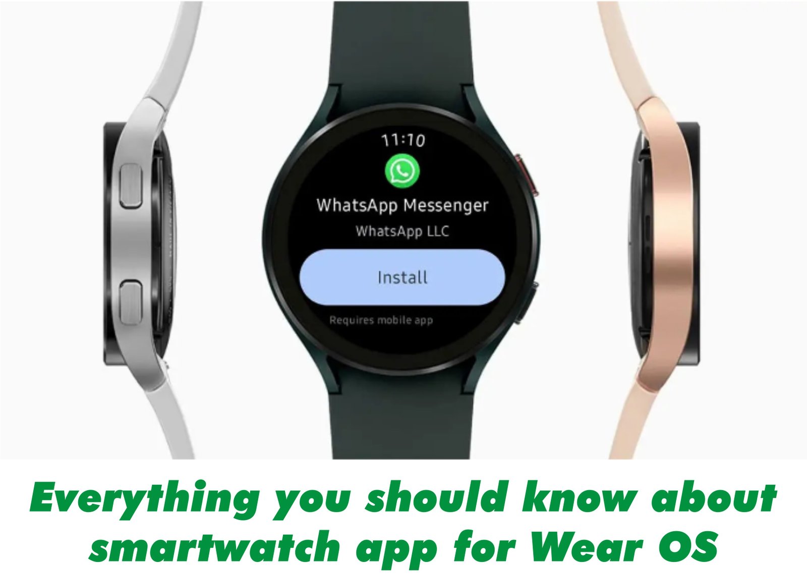 Everything you should know about smartwatch app for Wear OS