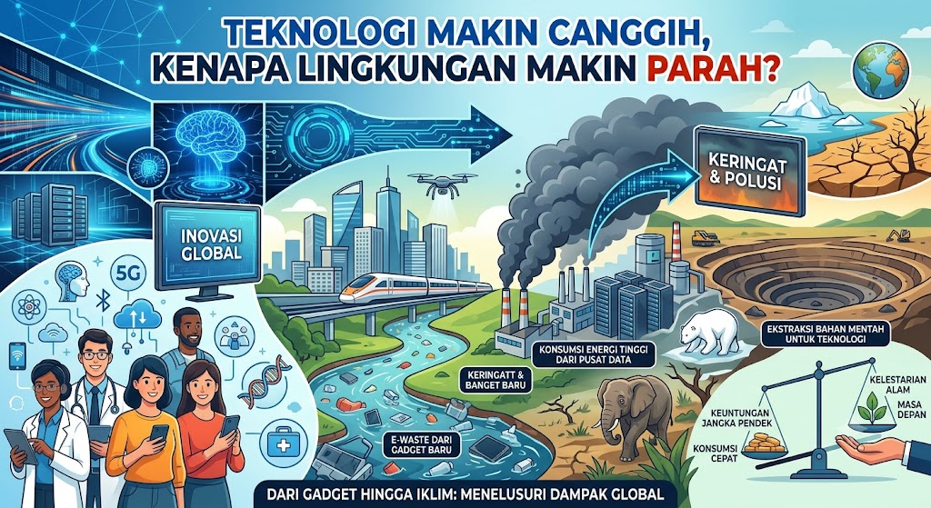 Teknologi Makin Canggih, Kenapa Lingkungan Makin Parah?