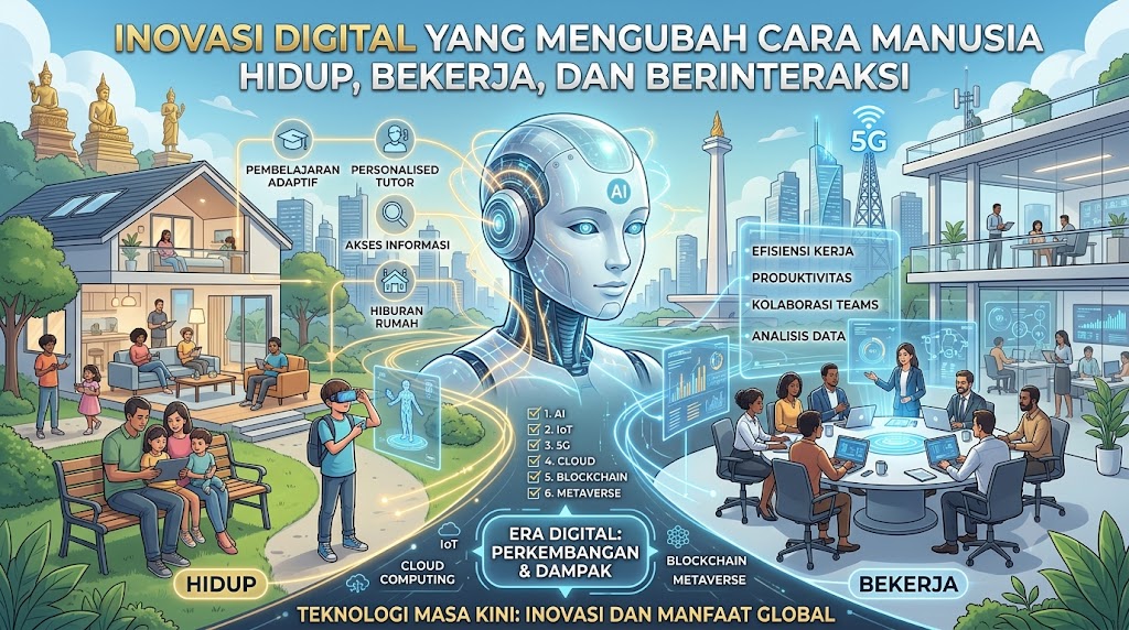 Inovasi Digital yang Mengubah Cara Manusia Hidup, Bekerja, dan Berinteraksi