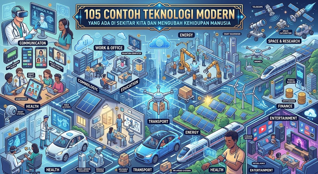 105 Contoh Teknologi Modern yang Ada di Sekitar Kita dan Mengubah Kehidupan Manusia