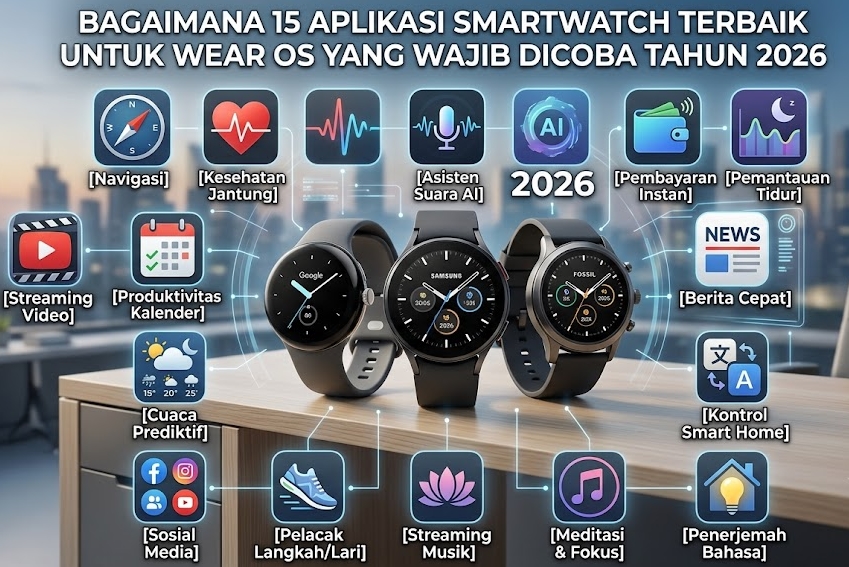 15 Aplikasi Smartwatch Terbaik untuk Wear OS yang Wajib Dicoba Tahun 2026